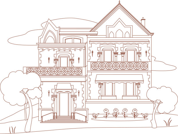 红墨水房子图片下载