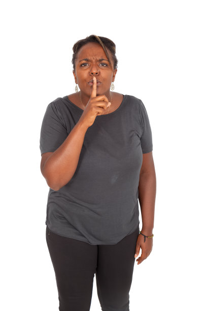 美丽的黑人女人做不同的表情图片下载