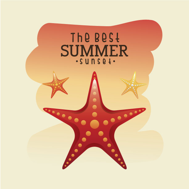 海滩上的设计图片下载