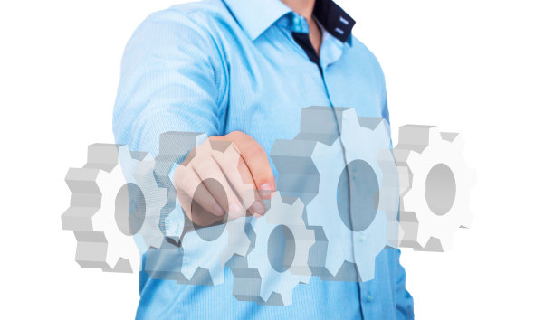 工程师指示齿轮图片下载