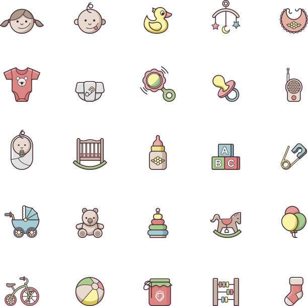 婴儿图标设置图片下载
