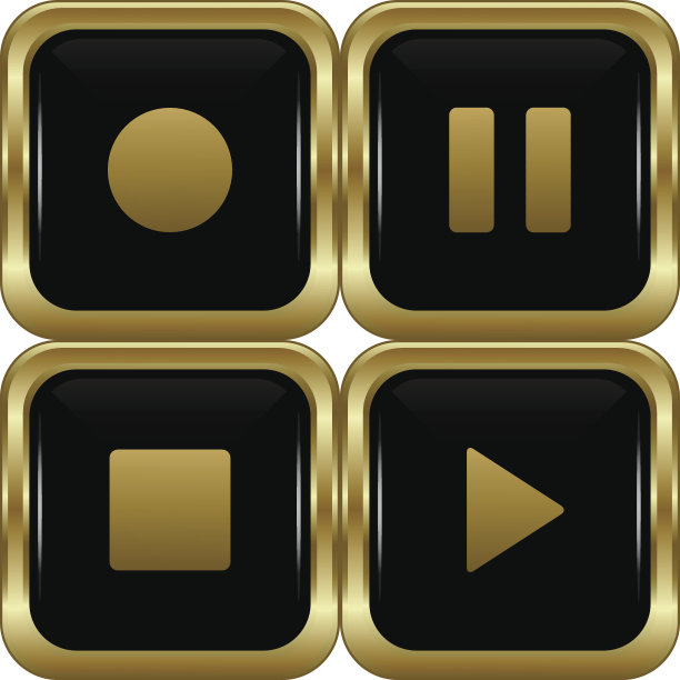 设置主要的黑金玩家按钮。图片下载