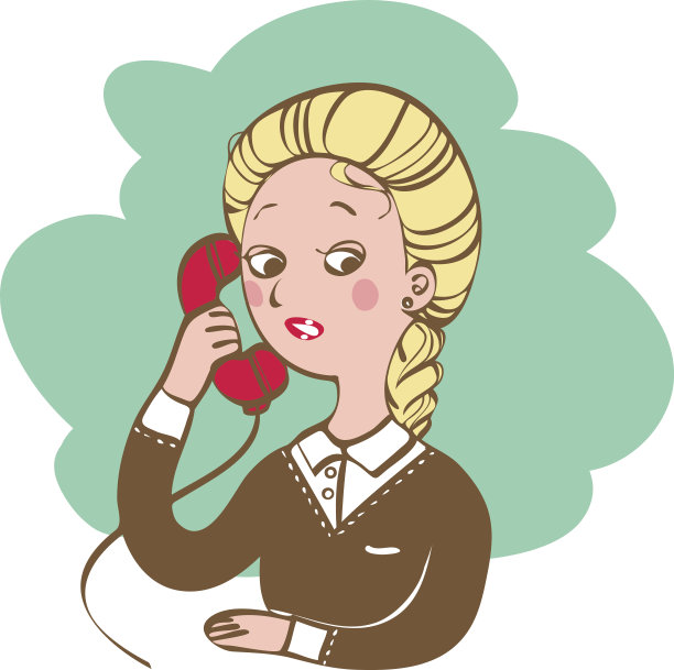 有电话的女人图片下载