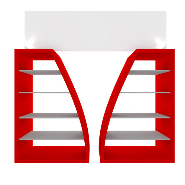 空的红货架图片下载