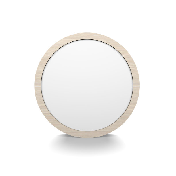 木材空白圆形盒显示图片下载