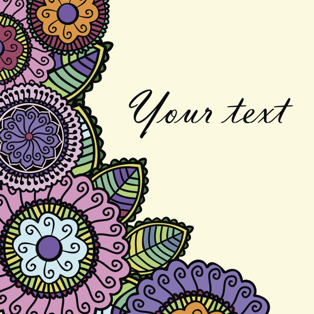 花卉的请柬图片下载