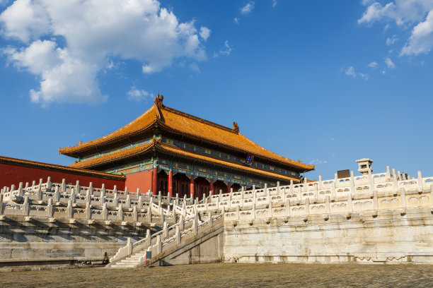 中国北京紫禁城的皇家宫殿图片下载