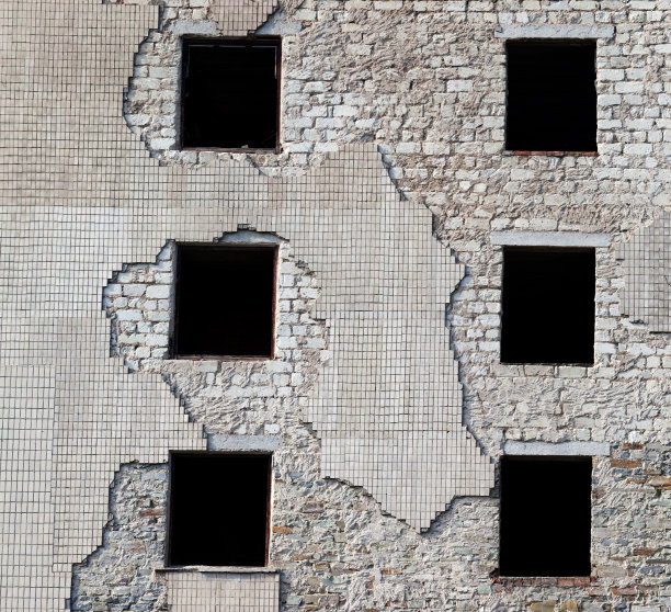 旧墙毁坏的房子图片下载