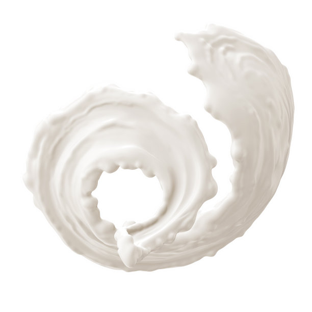 牛奶飞溅收集，孤立在白色背景图片下载