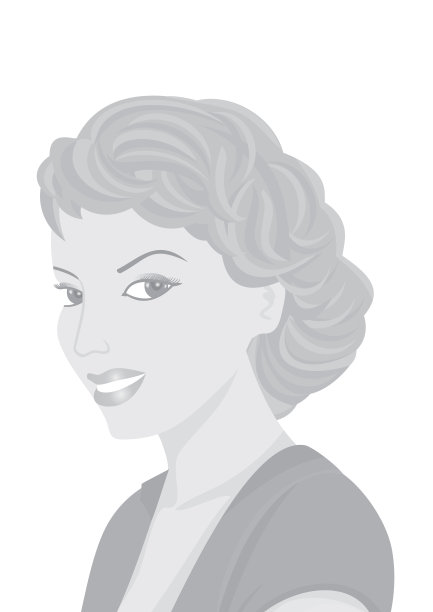 灰色年轻女子的肖像图片下载