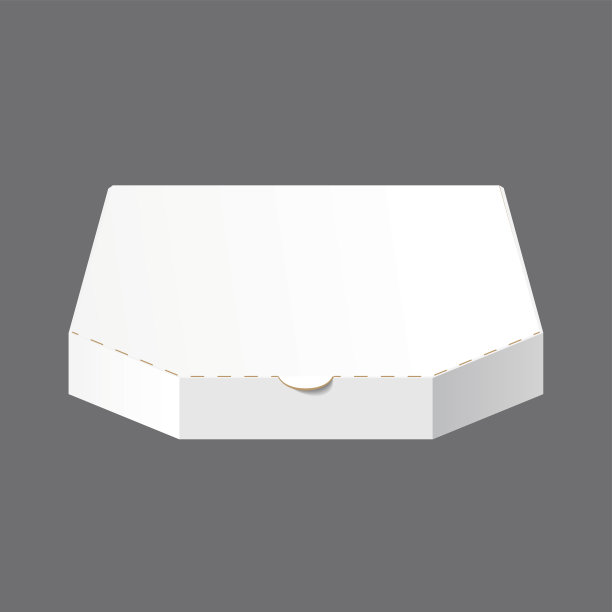 白色空白纸箱披萨盒图片下载