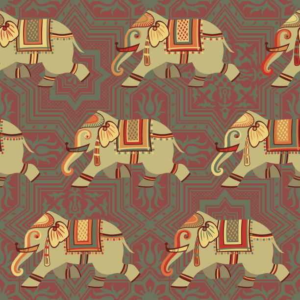 大象图案图片下载