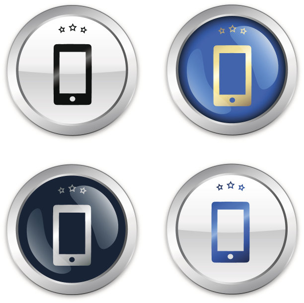 通讯印章或带有电话符号的图标图片下载