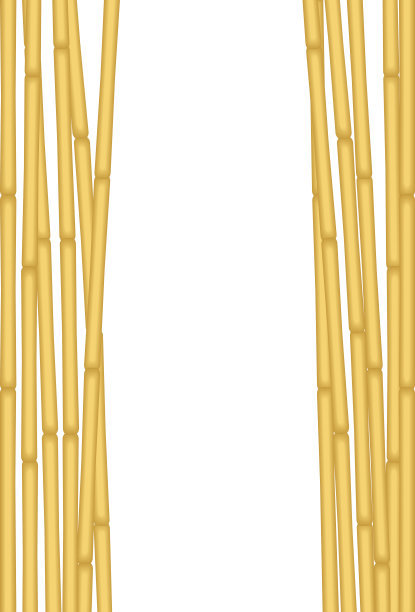 白色背景上的奇异竹子图片下载