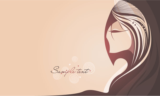 长头发的抽象女孩图片下载