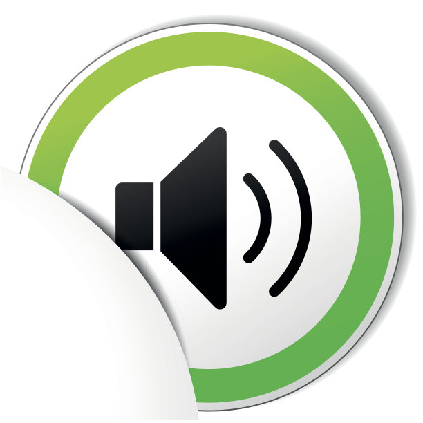 矢量声音纸张图标图片下载