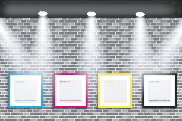 摘要CMYK彩色帧图片下载