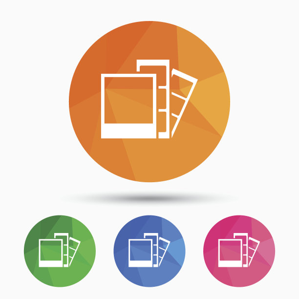 相框模板图标。条。图片下载