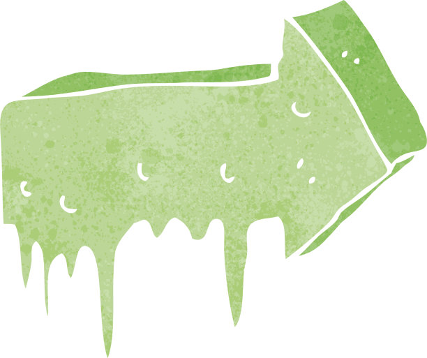 卡通黏糊糊的指向箭头图片下载