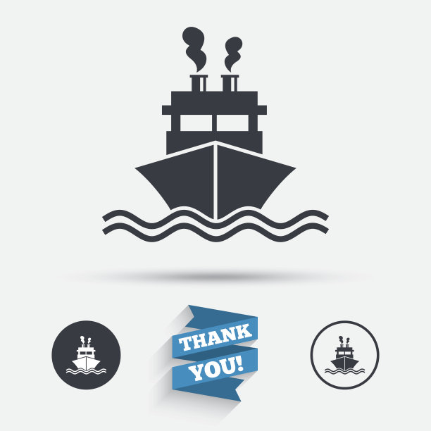 船或船的标志图标。船舶交付的象征图片下载