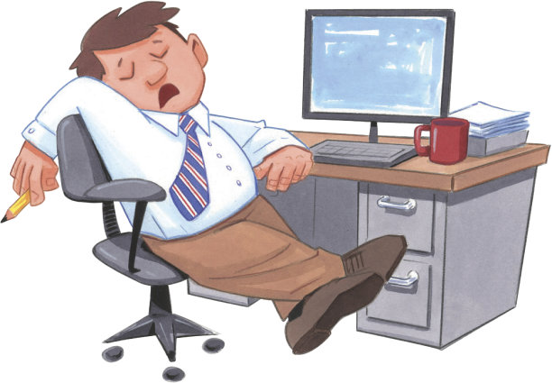 男人睡着的桌子C图片下载