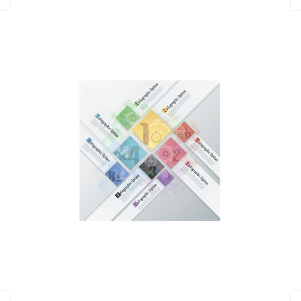 现代信息图表选项横幅上的白色背景图片下载