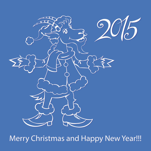 山羊-象征2015 -插图图片下载