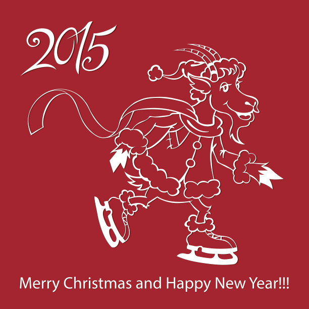 山羊-象征2015 -插图图片下载