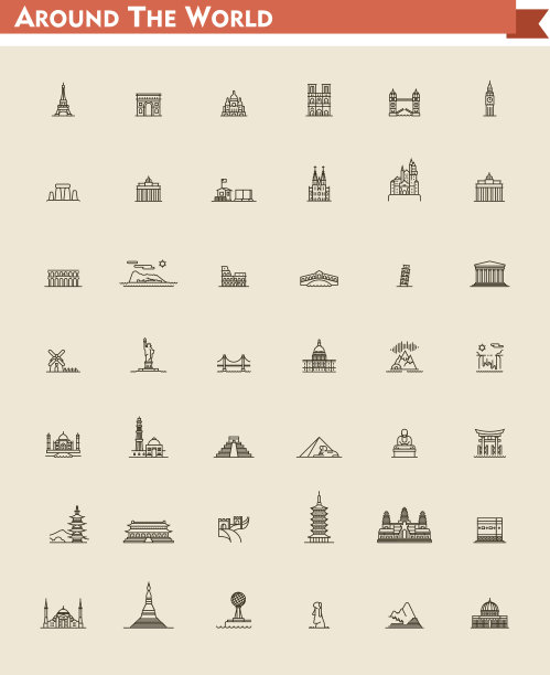 世界地标集图片下载