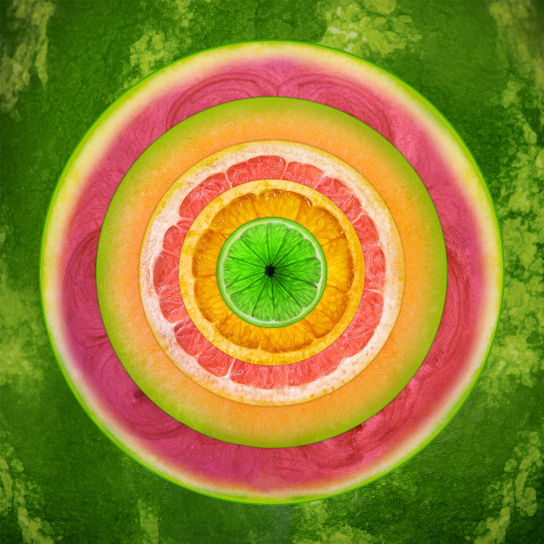 不同的水果，新鲜，健康的饮食，多样性，节食，想法。图片下载