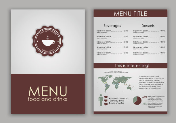 设计一个咖啡菜单图片下载