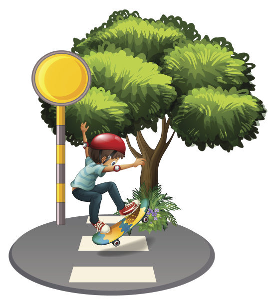 年轻的绅士在人行道上玩耍图片下载