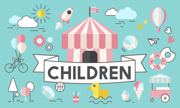 孩子，孩子，精力充沛的年轻人，好玩的概念图片下载