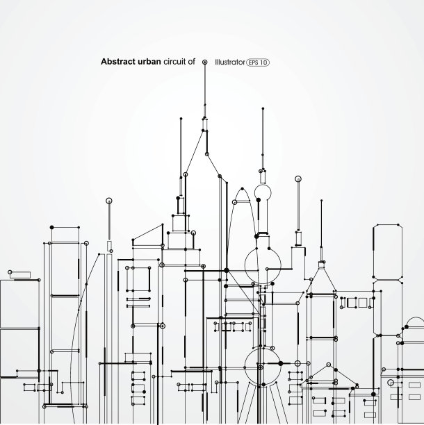 抽象的城市线路图片下载