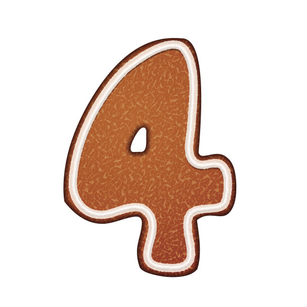 3d可爱的姜饼曲奇4号图片下载