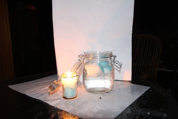 蜡烛入水罐子图片下载