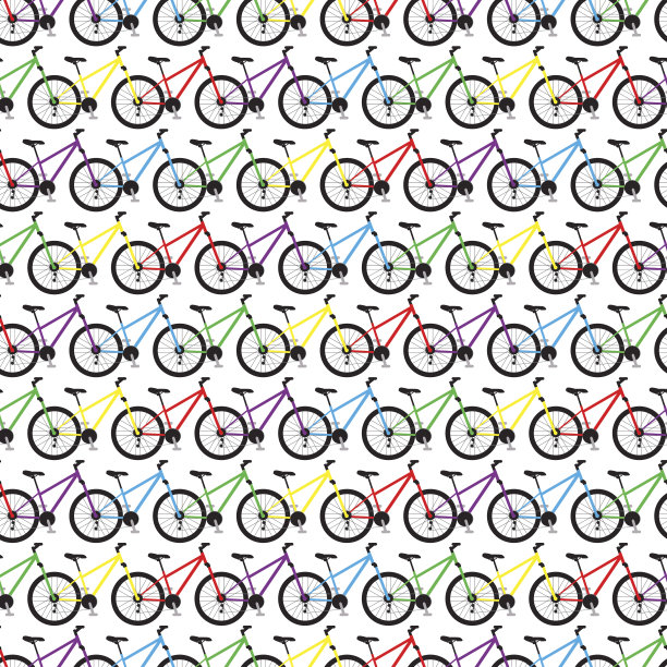 设计图案颜色自行车的背景图片下载