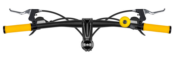 有黄色把手的自行车车把图片下载