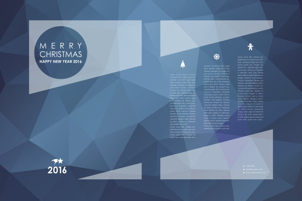 一套小册子，海报设计模板在圣诞节风格图片下载