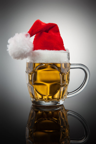 圣诞节啤酒杯图片下载