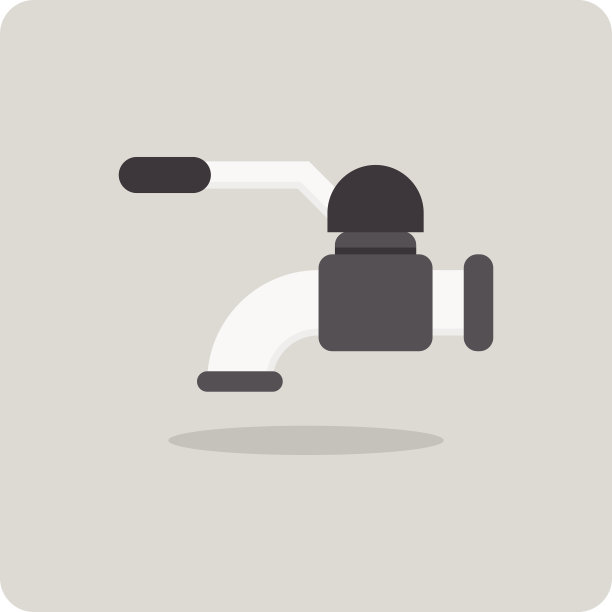 矢量的平面图标，水龙头图片下载