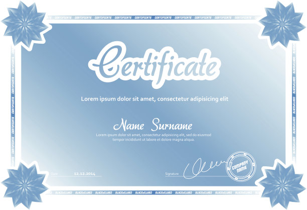 证书、货币和证书中使用的模板图片下载