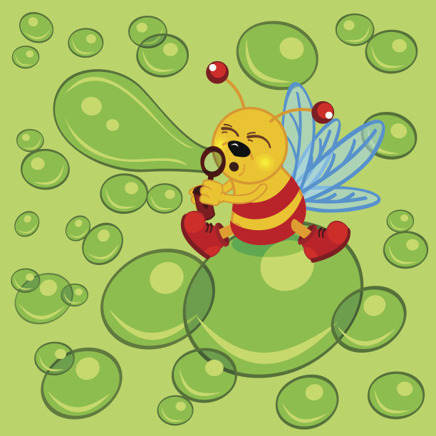 萤火虫和泡沫图片下载