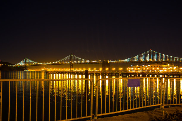 海湾大桥夜景图片下载
