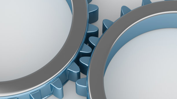 彩色金属齿轮图片下载