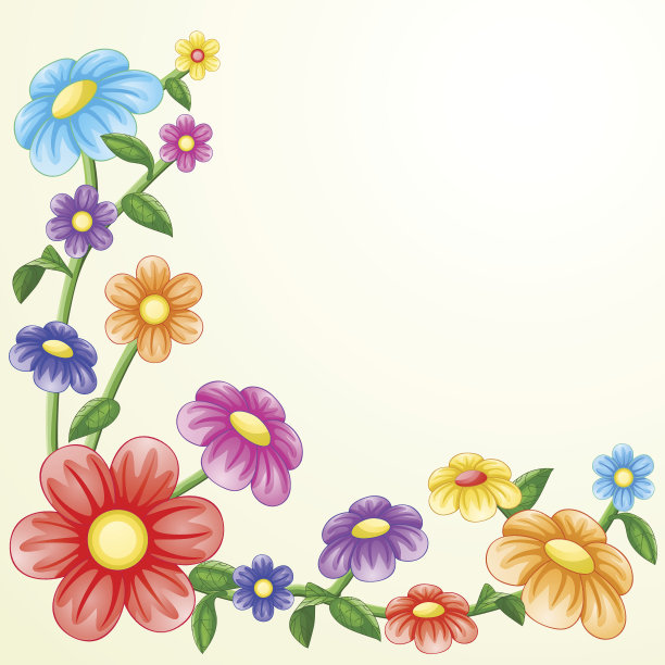 五颜六色的鲜花图片下载