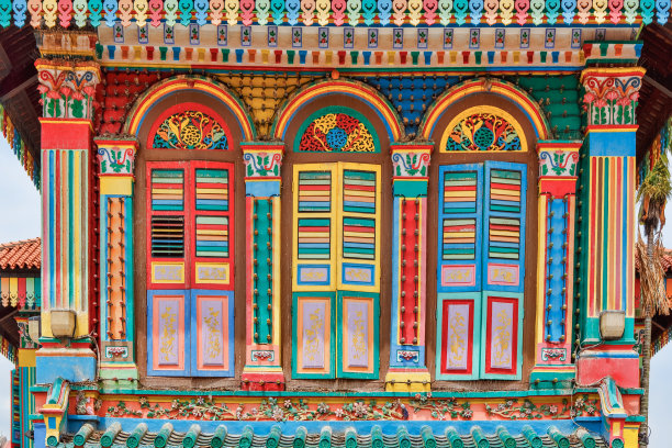 新加坡小印度唯一现存的中式别墅图片下载