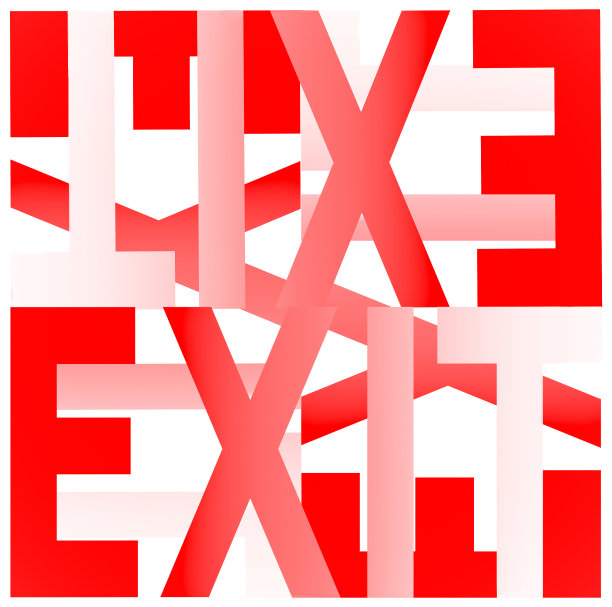 出口，出口标志，图形，字母，图案，红色，标志，方形图片下载