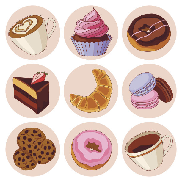 饼干和咖啡单独设置图片下载