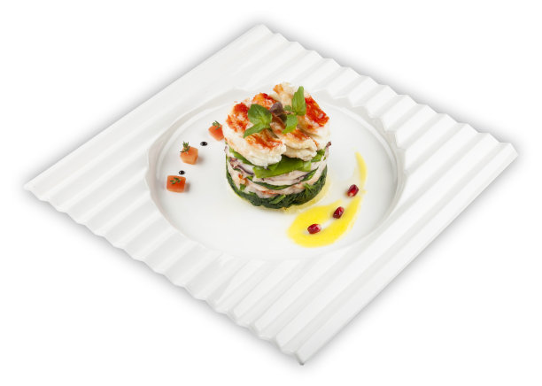 堪察加螃蟹配沙拉图片下载